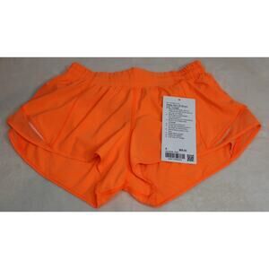 Lululemon Hotty Hot Low Rise Short 2.5” Highlight Orange HIOR Sz 6